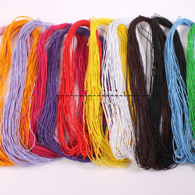 13Yard 0.8mm Colorful Stretchy Round Elastic Band Rope Rubber String Line  Beading Bead Cord DIY